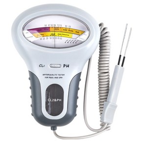 컴스 수질 농도 테스터기 CL2 잔류염소 PH 수소이온농도 측정 IF050, 207g, 1개
