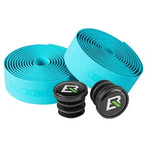 락브로스 자전거 핸들바 미끄럼방지 바테이프 2p + 바엔드캡 2p 세트 GH-08, 블루(GH-086), 1세트