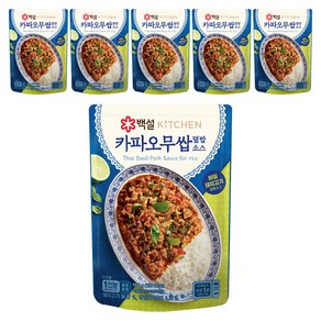 백설 카파오무쌉덮밥소스, 150g, 6개