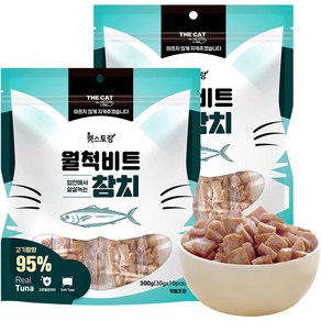 더캣 캣스토랑 월척비트 고양이 간식, 300g, 2개, 참치맛