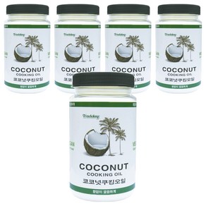 트레드키 정제 코코넛 오일, 500ml, 5개