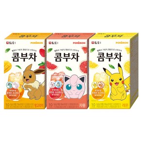 담터 포켓몬 콤부차 레몬 5g 10p + 자몽 5g 10p + 망고리치 5g 10p, 1세트