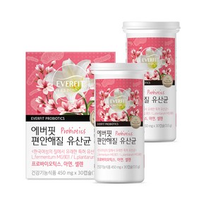 내츄럴플러스 에버핏 편안해질 유산균, 30정, 2개