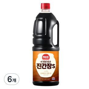 해표 진간장S, 1.8L, 6개