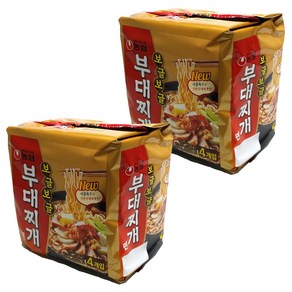 농심 보글보글 부대찌개면 127g, 8개