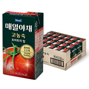 매일야채 고농축 토마토의 힘, 125ml, 24개