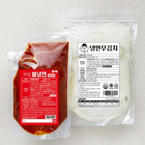 스가홍 냉면무김치 800g + 불냉면 양념장 500g 세트