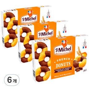 생미쉘 프렌치 마블도넛 6p, 180g, 6개