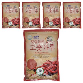 일년래래 햇살담은 중국산 미분용 고춧가루, 1kg, 5개