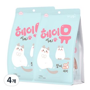 헤이뮤 고양이 장어 져키, 120g, 4개