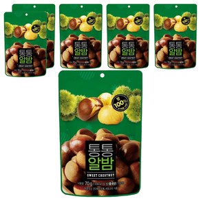 너트리 통통알밤, 70g, 6개