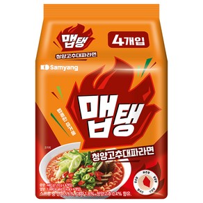 맵탱 청양고추대파라면 110g, 4개