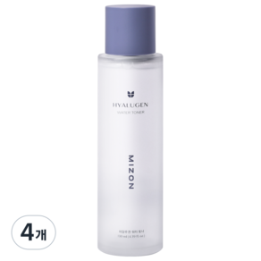 미즈온 히알루겐 워터 토너, 130ml, 4개