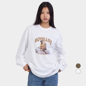 Royallife 남녀공용 마멋 롱슬리브 면 긴팔 티셔츠 RLLR3001