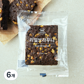 신라명과 리얼브라우니, 65g, 6개