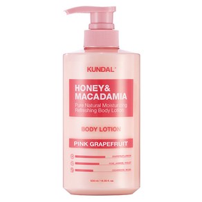 쿤달 허니 앤 마카다미아 퓨어 바디로션 핑크그레이프프룻향, 500ml, 1개