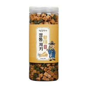 멍냥어사 강아지 정통 져키, 황태, 1kg, 1개