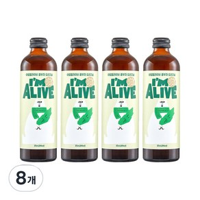 아임얼라이브 유리병 콤부차 오리지날, 315ml, 1개입, 8개