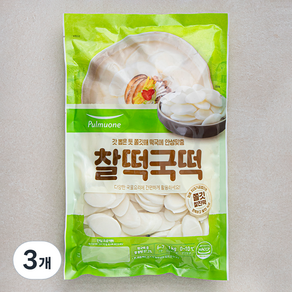 풀무원 찰 떡국떡, 1kg, 3개