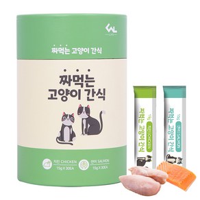 마마쇼 씨엔엘라이프 짜먹는 고양이 간식, 닭고기 30p + 연어 30p, 1세트