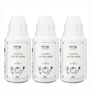 자연그램 칼슘파우더 과일채소 세정제, 150g, 3개
