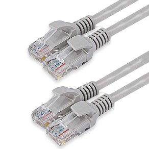 칼론 CAT6 3m 랜선 랜케이블, 그레이, 2개