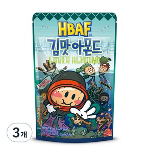 HBAF 바프 김맛 아몬드, 190g, 3개