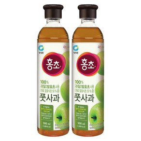 홍초 풋사과 음용식초, 900ml, 2개