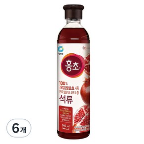 홍초 석류식초, 900ml, 6개