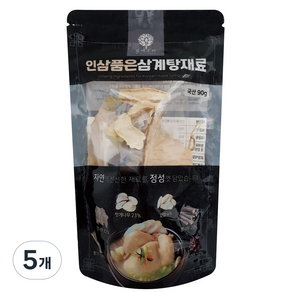 인삼품은 삼계탕재료, 5개, 90g