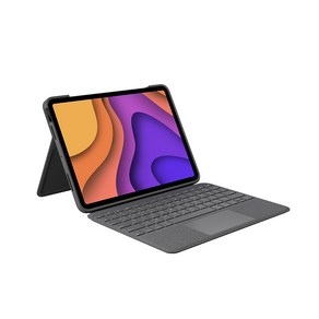 로지텍 폴리오터치 iPad Ai M2/4/5세대 터치패드 키보드 케이스, 아이패드 에어 M2/4/5세대 폴리오 터치 키보드 케이스, 텐키리스