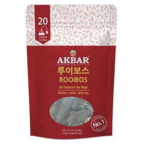 아크바 루이보스 허브티 피라밋 티백, 1.5g, 20개입, 1개