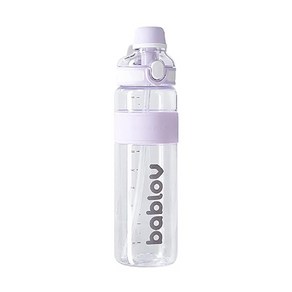 바블로브 파스텔 트라이탄 스포츠 빨대 대용량 보틀, 파스텔라벤더, 1000ml, 1개