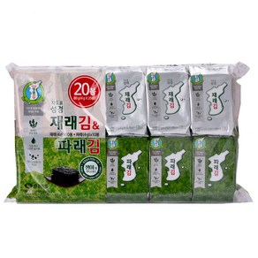 성경식품 지도표 재래식 성경식탁김 4g x 10p + 파래김 4g x 10p