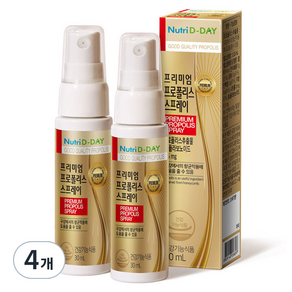 뉴트리디데이 프리미엄 프로폴리스 스프레이, 30ml, 4개