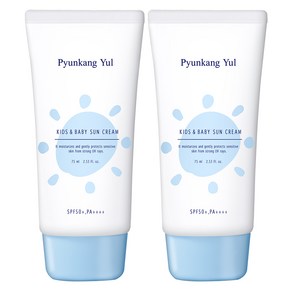 편강율 키즈 앤 베이비 촉촉 선크림 SPF50+ PA++++, 75ml, 2개