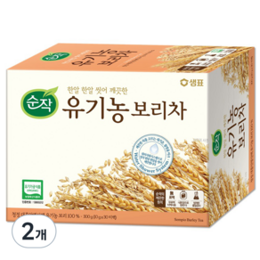 순작 유기농 보리차 300g, 10g, 30개입, 2개