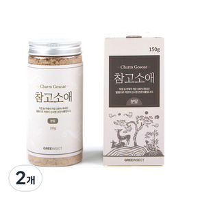 참고소애 분말 건조밀웜 식용곤충, 2개, 150g