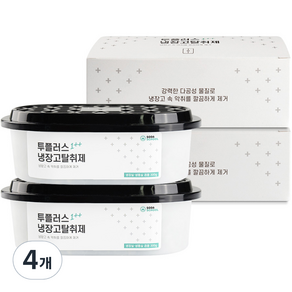 소다스쿨 투플러스 냉장고 탈취제 본품, 300g, 4개