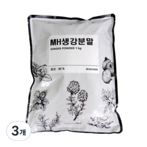 딜리셔스마켓 MH생강분말, 1kg, 3개