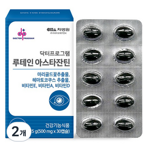 차바이오에프앤씨 닥터프로그램 루테인 아스타잔틴 15g, 2개, 30정