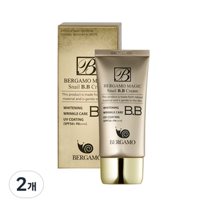 베르가모 매직 스네일 BB크림 SPF50+ PA+++, 2개