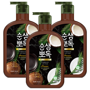 순샘 뽀독 액상세제 본품, 3개, 750ml