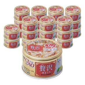 챠오츄르 이나바 고양이 제이타크캔, 혼마구로&참치&닭가슴살 (A-141), 80g, 24개