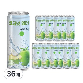 탄도 코코넛 워터 위드펄프, 320ml, 36개