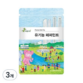 아름드레 유기농 페퍼민트 삼각티백, 1.1g, 25개입, 3개