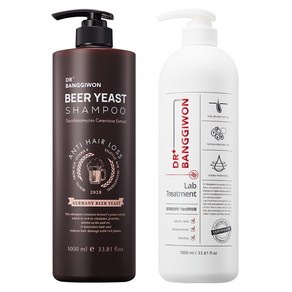 닥터방기원 맥주효모 기능성 샴푸 1000ml + 탈모증상완화 랩 트리트먼트 1000ml, 1개