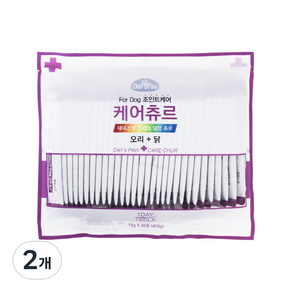 데이스포 강아지 케어 츄르 15g x 30p, 오리 + 닭 혼합맛, 450g, 2개