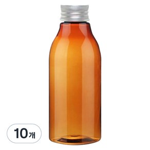 병도매닷컴 AP200 갈색 음료용기 알루미늄 실버캡, 200ml, 10개