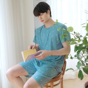 디에스도씨 남성용 냉감 네이쳐마 반팔 잠옷 상하의세트